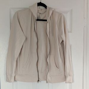 Sonoma M Cream Full-Zip Hoodie